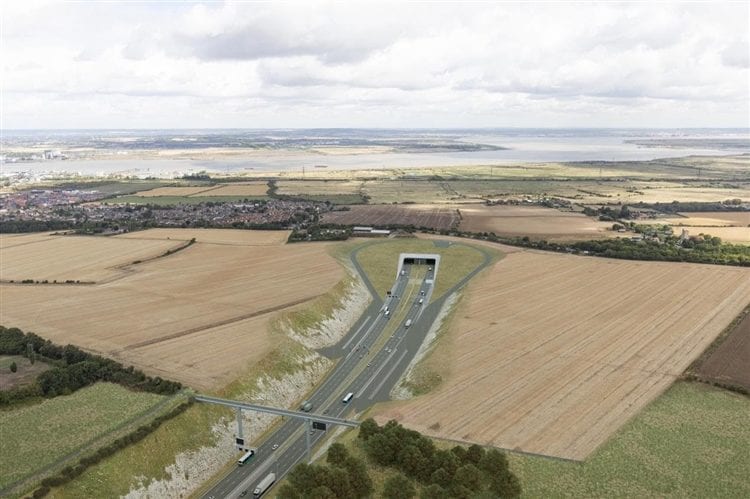 Work gets underway on Lower Thames Crossing to create tunnel east of Gravesend linking Kent and Essex